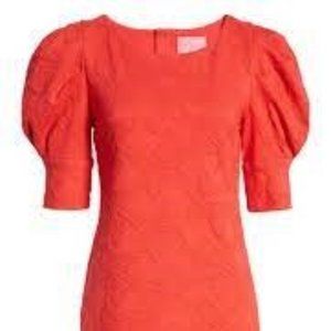 Lilly Pulitzer Knowles floral jacquard mini dress in Ruby Red Knit in Size Large